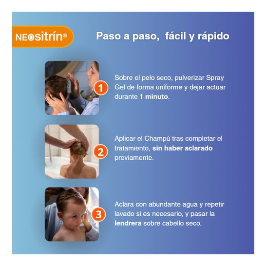 Neositrin Antipiojos Spray Gel 60ml + Champú 100ml