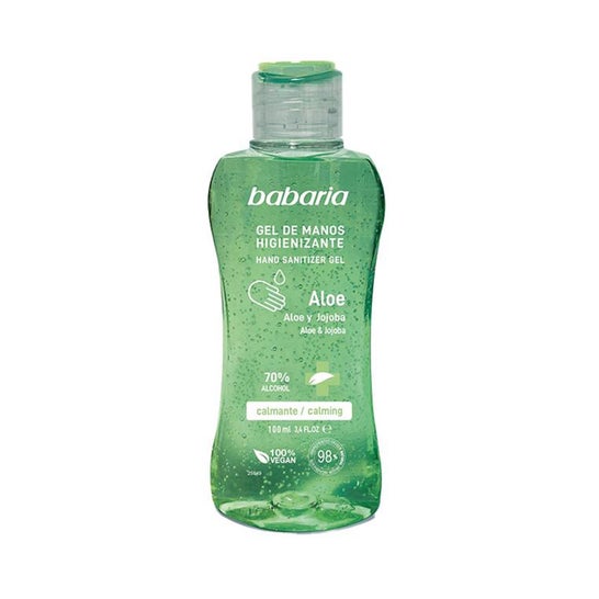 Babaria Gel Manos Higienizante Aloe Y Jojoba Calmante 70% Alcohol 100ml