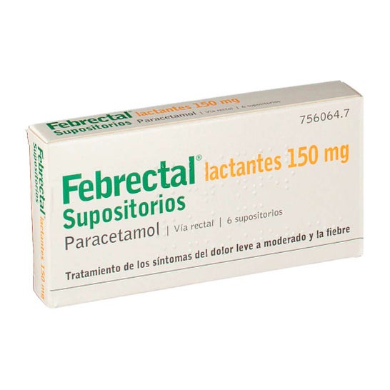 Febrectal Lactantes 150mg 6 Supositorios