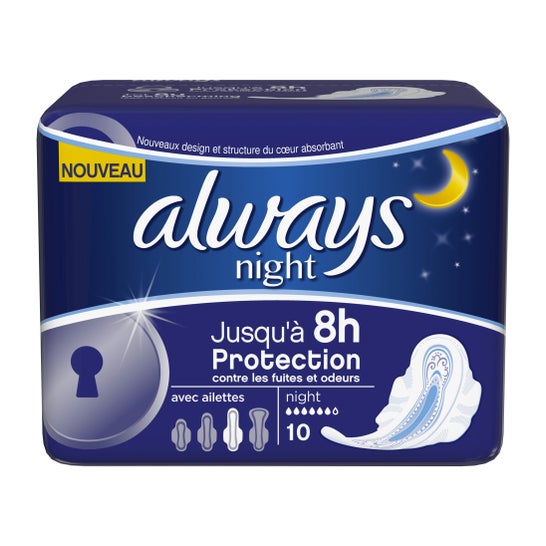 Always Ultra Nacht Bescherming Doekjes 10ud