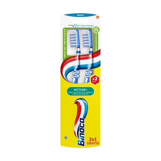 Binaca Active Cepillo Dental Medio 1 Par