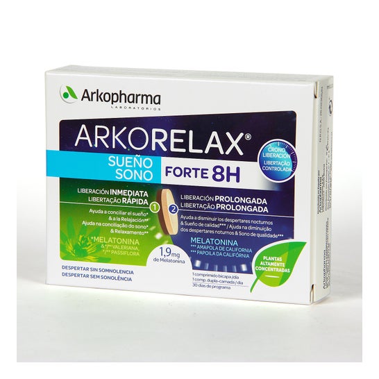 Arkopharma Arkorelax Sueño Fuerte 8H 2x15comps
