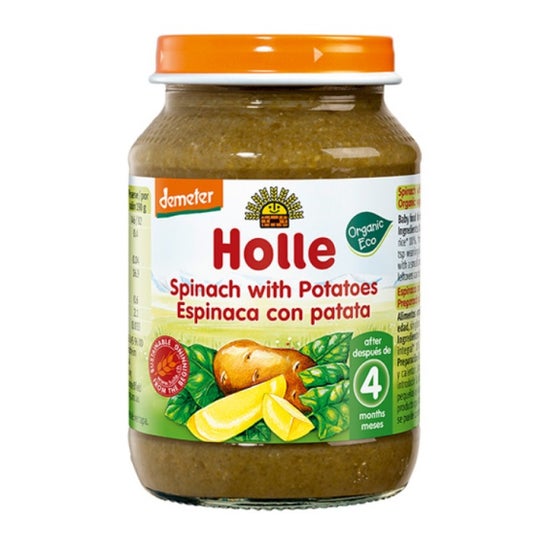 Holle Potito Spinaci con Patate +4M 190g