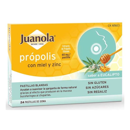 Juanola® propolis met honing en zink 24uds