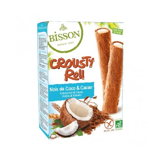 Bisson Crousty Roll Cacao Coco Sin Gluten 125g