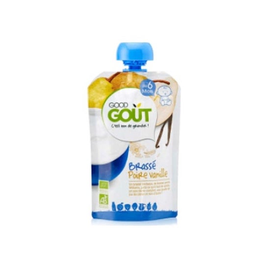 Good Got Gourd Ds 6 Months Organic Brass Pear Vanilla 90g