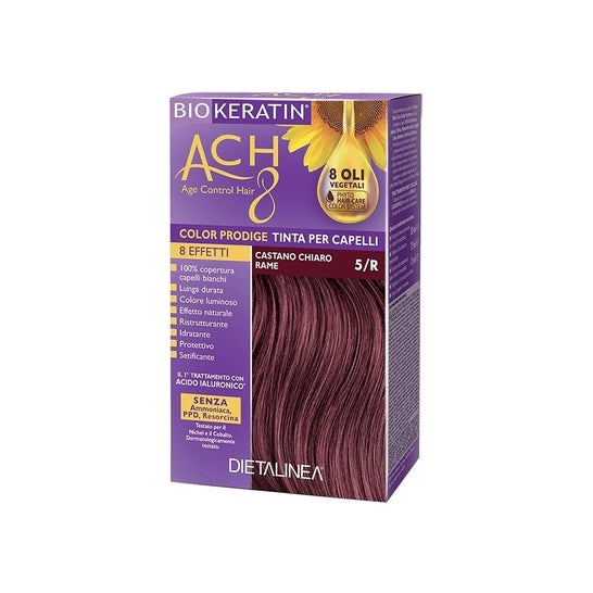 Biokeratin Haarfarbe 5/D Hellbraun – Ohne Ammoniak, Mit Hyaluron, 212 G