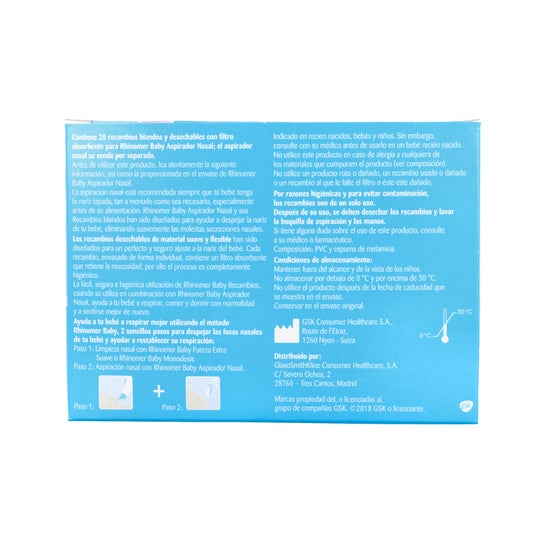 Rhinomer Baby Confort Recambios 20 uds