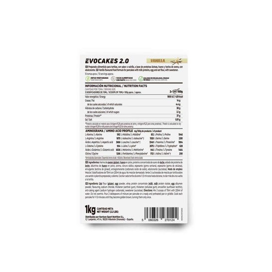 HSN Evocakes 2.0 Tortitas Proteicas Vainilla 1000 g