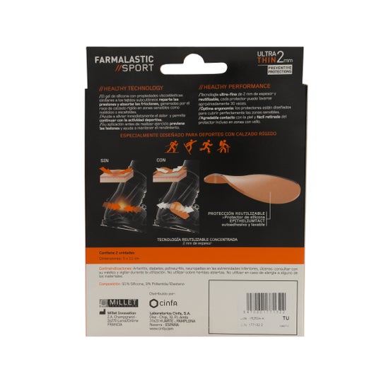 Farmalastic Sport malleolus protective dressing for the sides of the ankles 5x11cm 2pcs