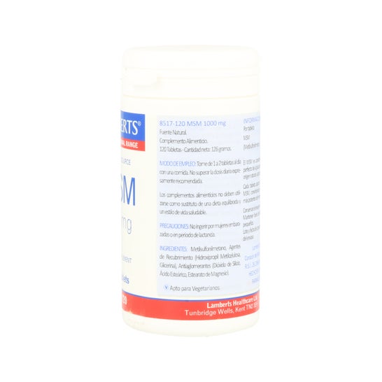 Lamberts MSM 1000mg 120tabletas