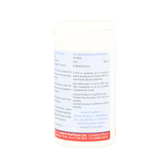 Lamberts MSM 1000mg 120tabletas