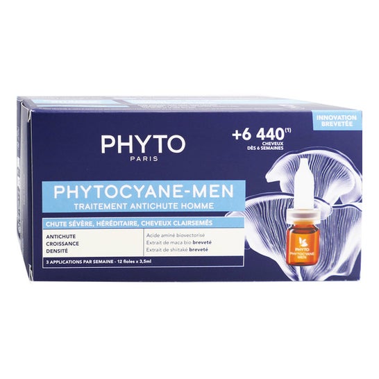 Phytocyane Tratamiento Anticaída Hombres 12uds