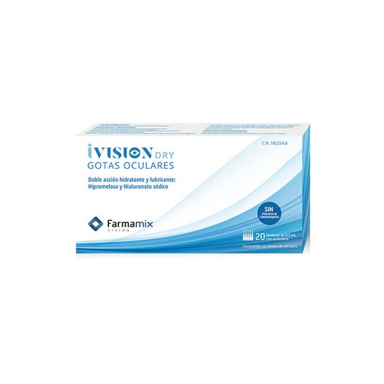 Ivision Dry grotas Oculares Unidosis 20x0.5 ml