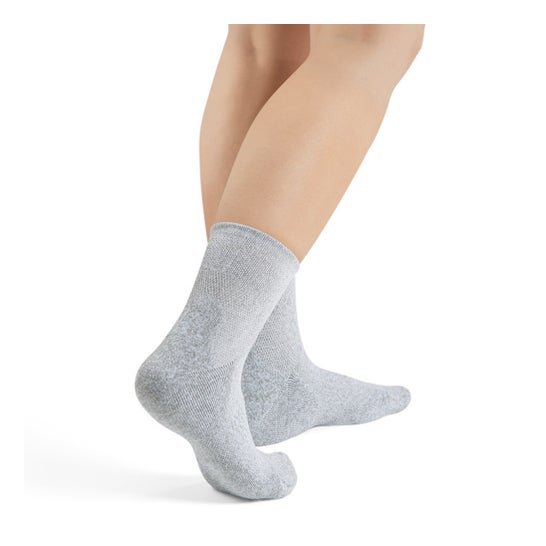 Orliman Feet Pad Diabetiker Socke Grau T1 1 Stück