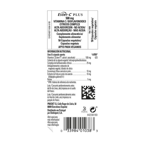 Solgar Ester-C Plus Vitamina C 500 mg 50vcaps