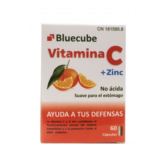 Bluecube Vitamina C+ Zinc 60 Caps