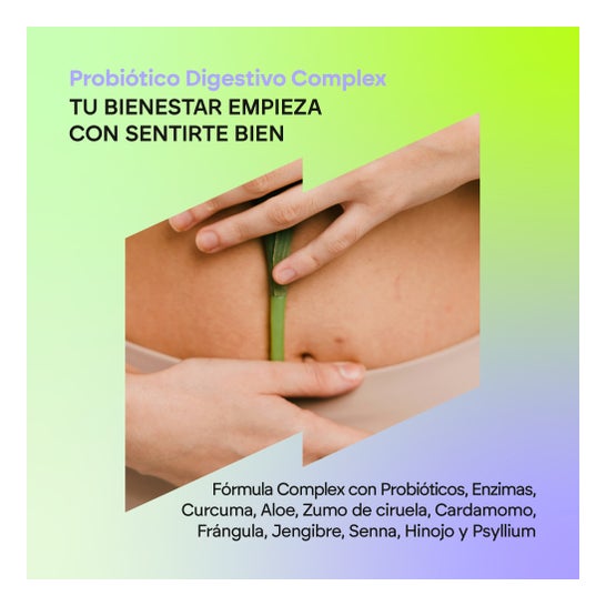 Nutralie Probiótico Digestivo Complex Cúrcuma + Enzimas Digestivas 60 caps