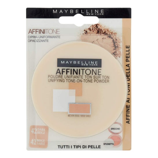 Maybelline Affinitone Polvere Unificante Nro 42 Dark Beige 9g