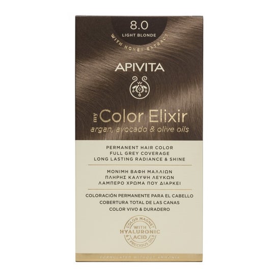 Apivita My Color Elixis Light Blonde Hair Color Kit 8.0