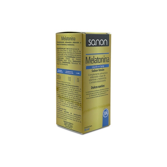 Sanon Melatonin liquid spray lemon flavour 50ml
