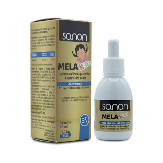 Sanon Melakids Melatonina Líquida Niños Naranja 48ml