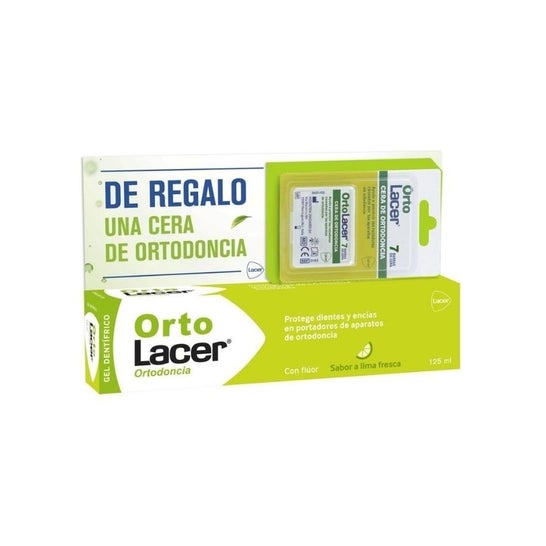 Lacer Pack Ortolacer Gel Dentifricio + Cera Ortodontica