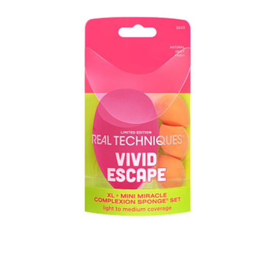 Real Techniques Vivid Escape Complexion Esponja Set 4 uds