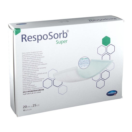 Resposorb Super Apósito Súper Absorbente 20x25cm 10uds