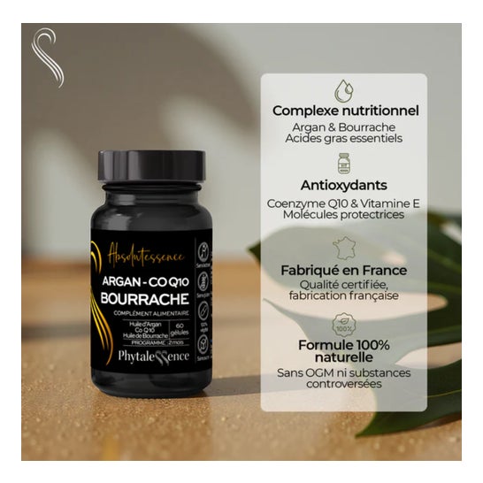 Phytalessence Absolutessence Argan CO Q10 Borraja 60 Perlas Phytalessence Absolutessence Argan CO Q10 Borraja 60 Perlas