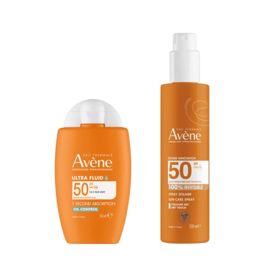 Avène Pack Ultra Fluido Oil Control SPF50 50ml + Spray Invisible SPF50 200ml