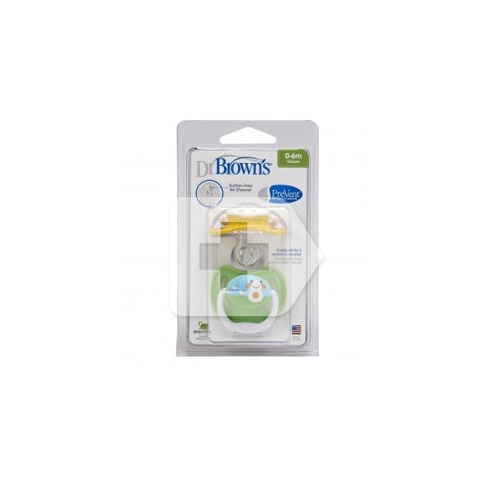 Dr Brown's Prevent chupete silicona  color dibujos 0-6 Meses 1ud