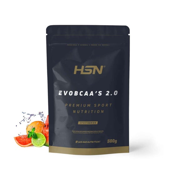 HSN EvoBCAA's 2.0 BCAA's 12:1:1 + Glutamina Ponche Frutas 500g