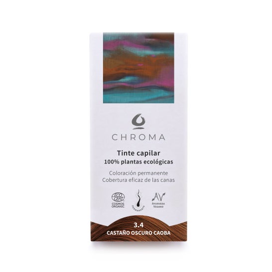 Chroma Tinte Bio 3.4 Castaño Medio Caoba 100g