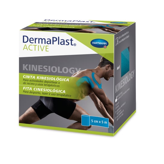 Dermaplast Active Kinesiological Ribbon 5x5 Blue
