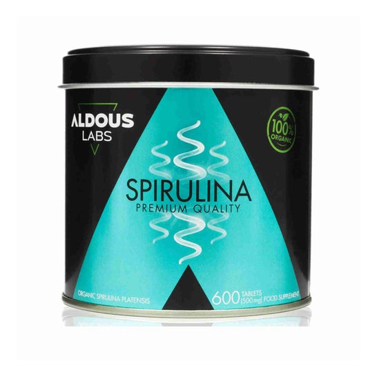 Aldous Labs økologisk og organisk Spirulina premium kvalitet 500comp