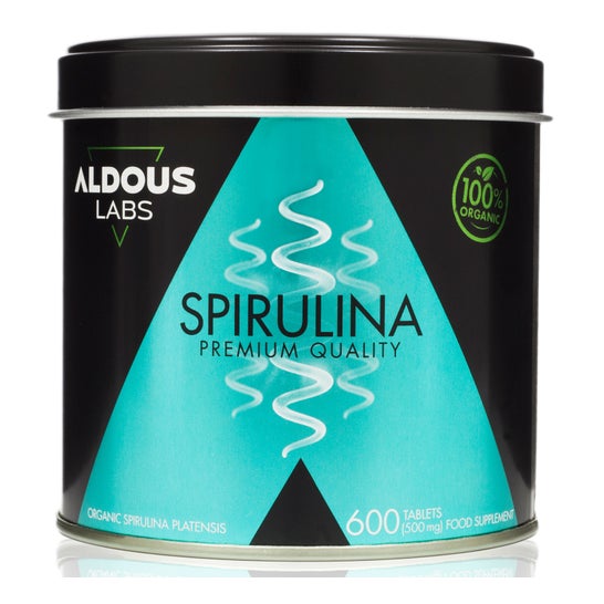 Aldous Labs Biologische en organische Spirulina premiumkwaliteit 500comp