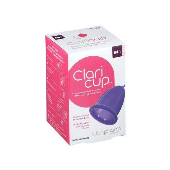 Claricup Menstrual Cup Abundant Flow Delivery Vag T2 1ut