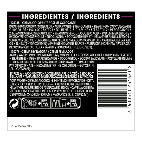 Garnier Olia Permanente Kleuring N°1.0 Ebony Zwart 4 stuks