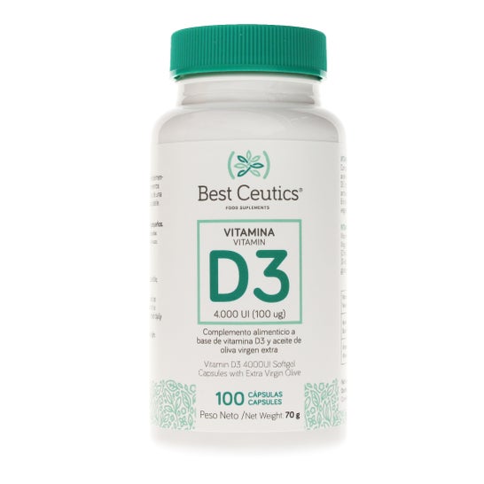 Bestceutics Vitamin D3 4000Ui 100 Kapseln