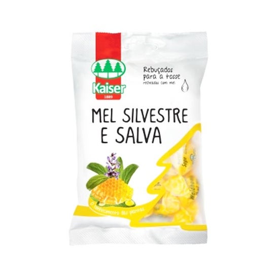 Kaiser Rebuçados Mel Silvestre Salva 75g