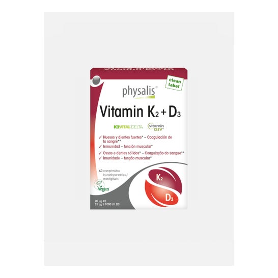 Physalis Vitamin K2 + D3 Bio Vegan 60comp