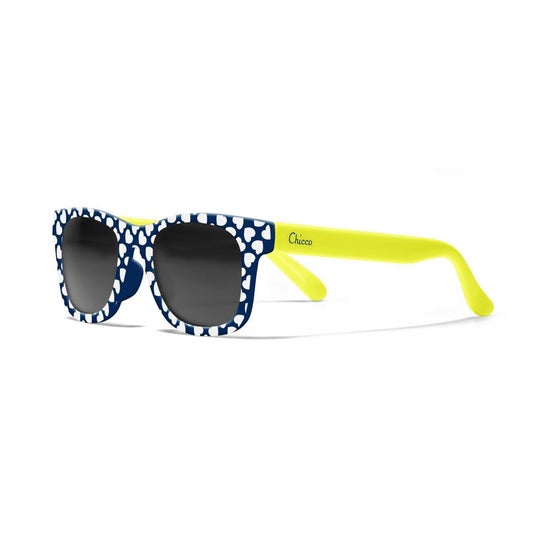 Chicco Gafas de Sol Azul Amarillo Corazones 24m+ 1ud