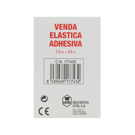 Farmalastic venda elástica adhesiva 7,5 cmx4,5 m 1 ud