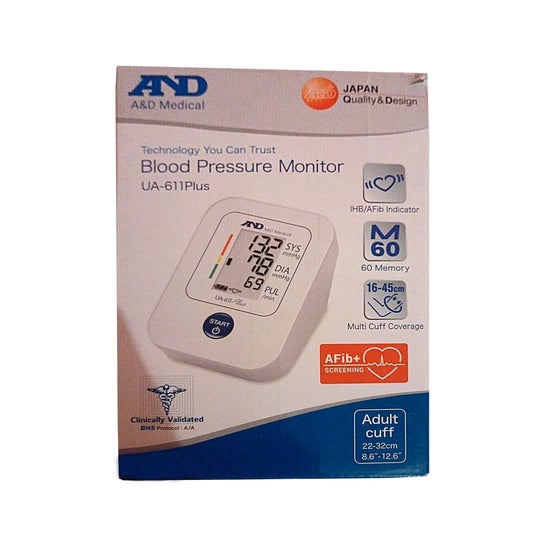 A&D Medical UA-611Plus Blood Pressure Monitor 1 Unità