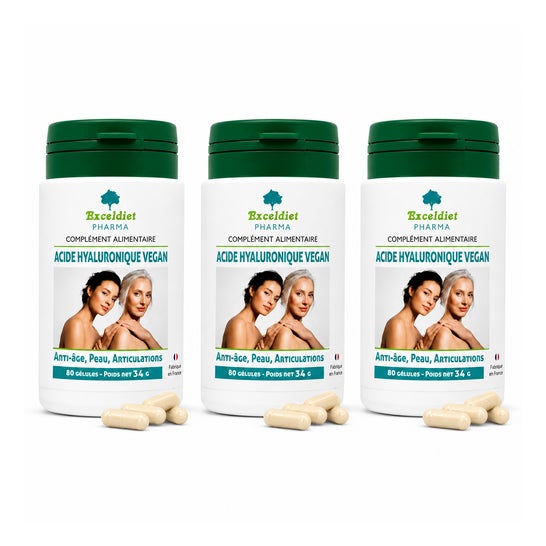 Exceldiet Pharma Ácido Hialurónico Vegano 240 Cápsulas