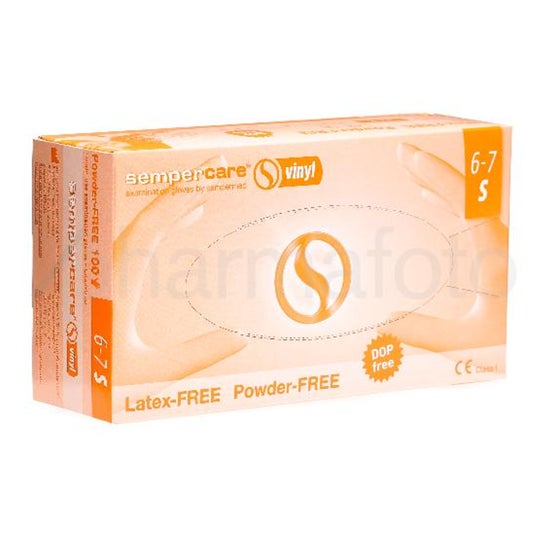 Sempercare Vinyl Ss Latex Ss Powder Glove S 6-7 100uts