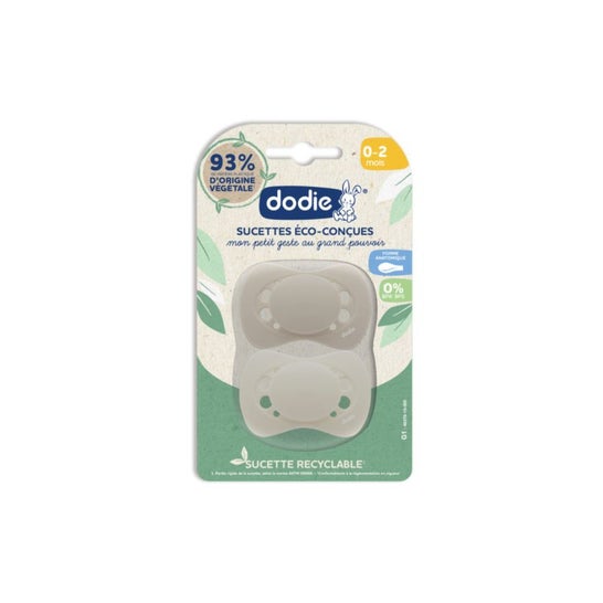 Dodie Chupetes Anatómicos Diseño Eco 0-2M Beige 2uds Dodie Chupetes Anatómicos Diseño Eco 0-2M Beige 2uds