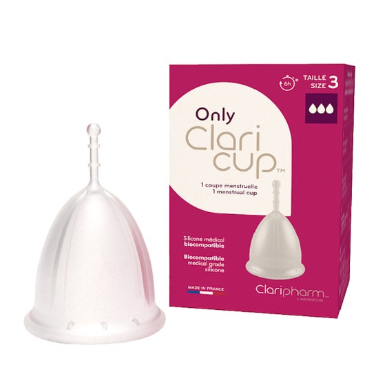 Claripharm Claricup Menstrual Cup Transparent Size 3