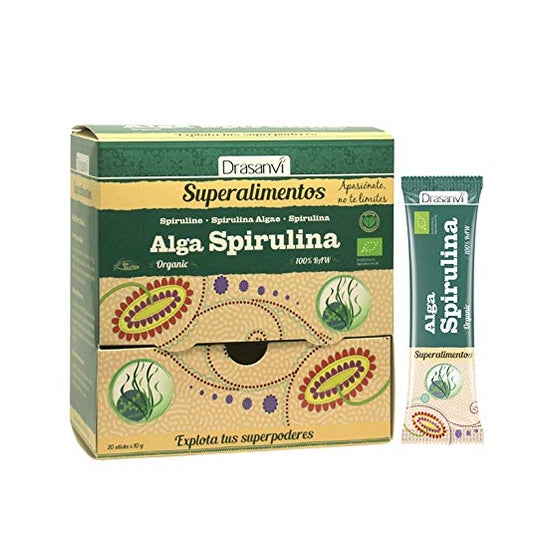 Alga Espirulina Bio Super Alimentos Drasanvi 20 Sticks